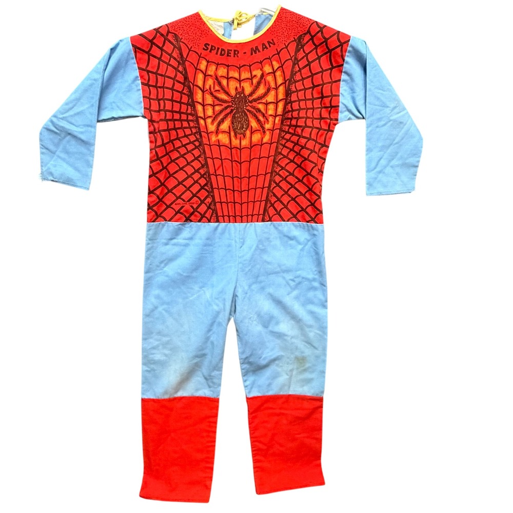 VTG 1970 Ben Cooper Spider-Man Marvel Comics Costume Jumpsuit Med 8-10 No Mask